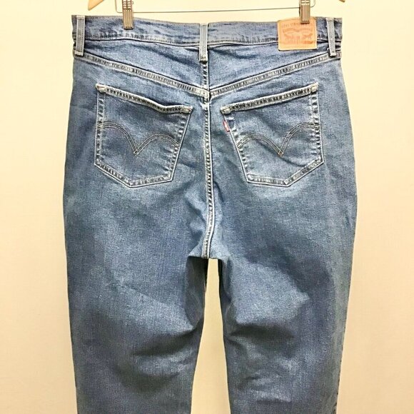 Levi’s 16W Ribcage Straight Ankle Women’s Jeans High Rise Button Fly Stretch - Picture 6 of 10